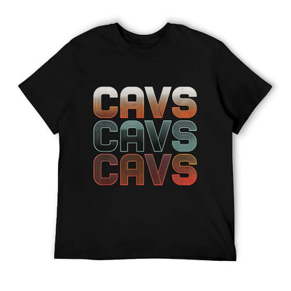 Love Heart Cavs Grunge Vintage Style Black Cavs T-Shirt