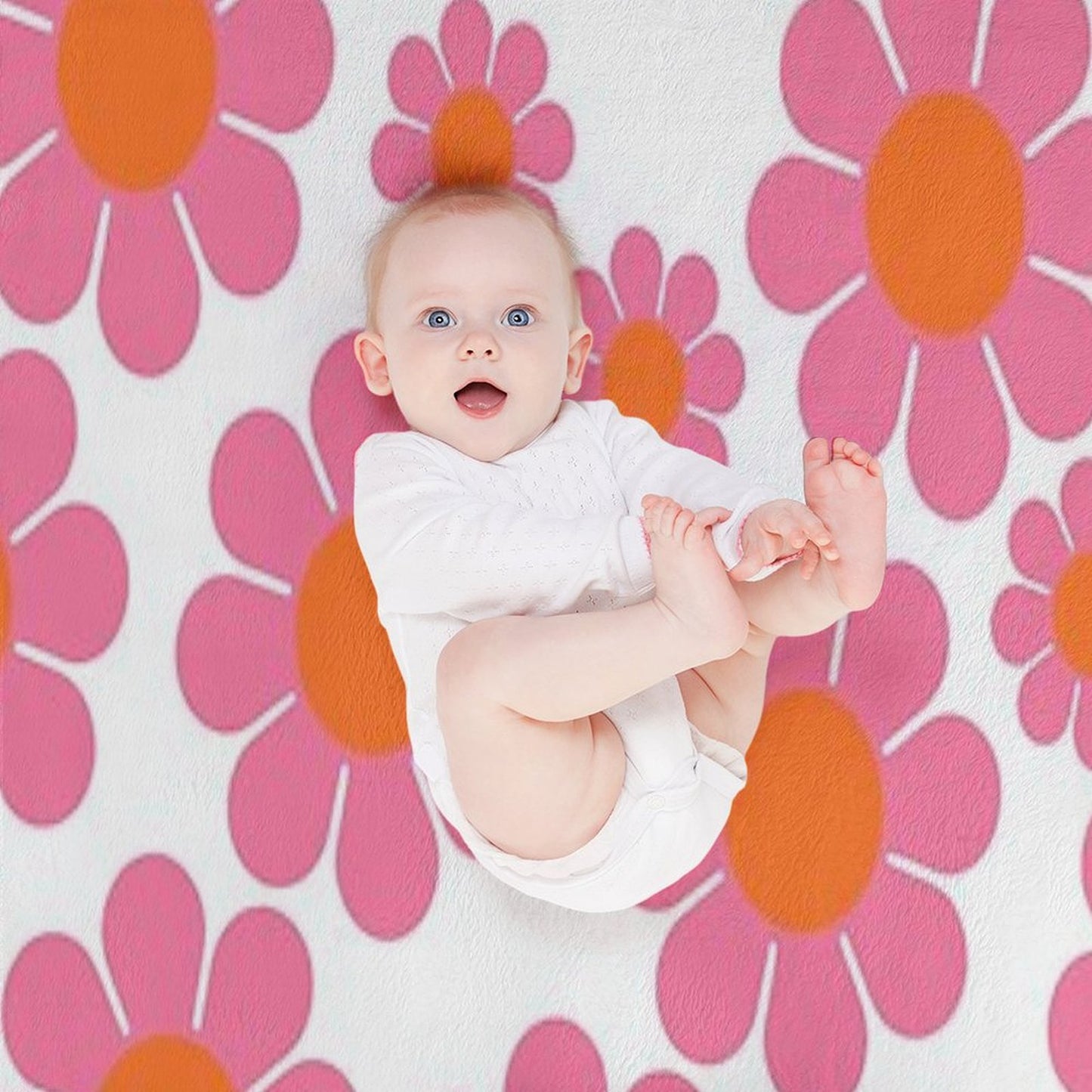 Koryn's Custom Flower Pattern 1 Throw Blanket