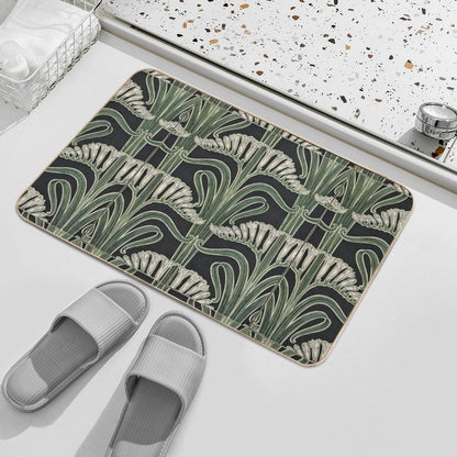 Art Nouveau Botanical Bath Mat