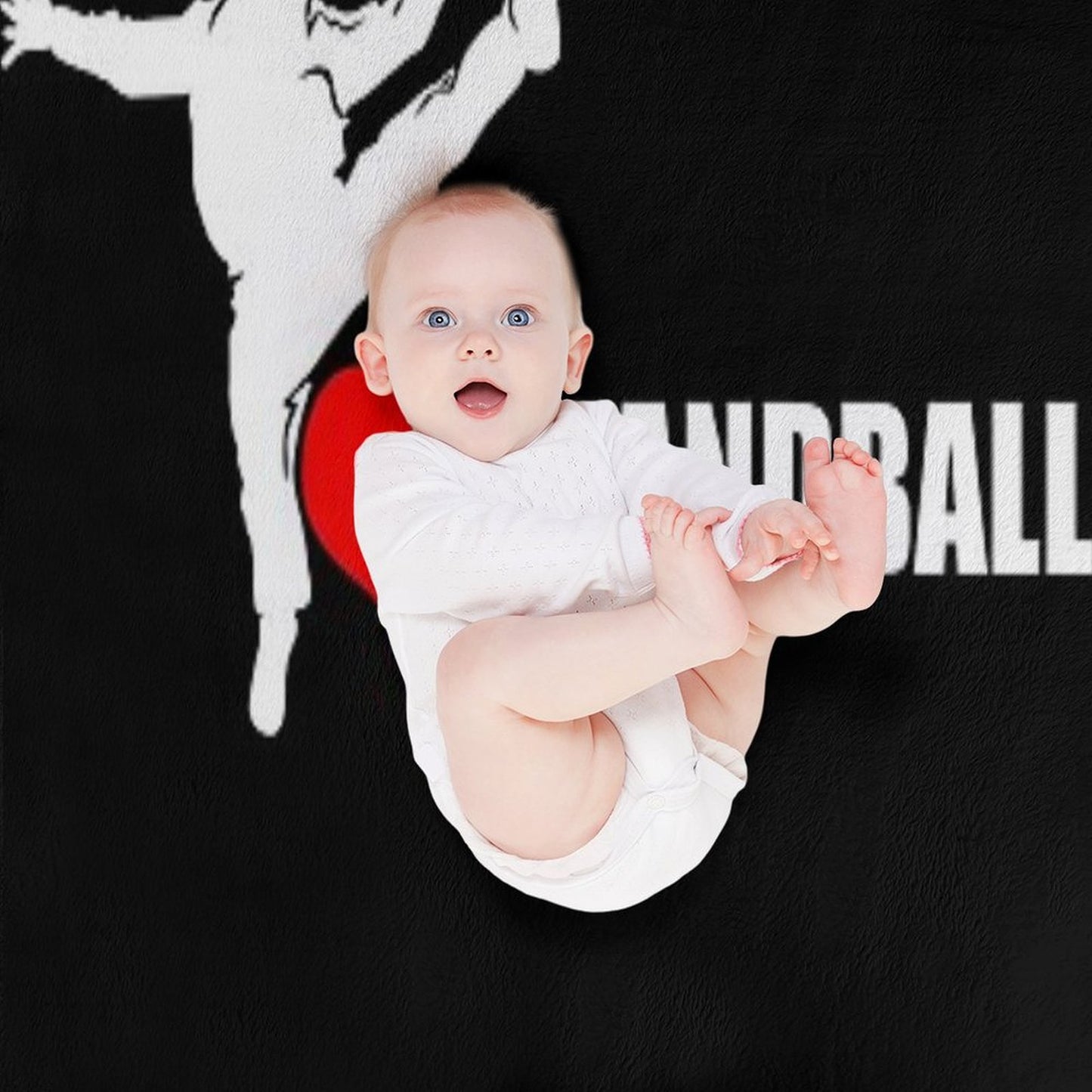 I Love Handball  Handballer Love Goalie Handball Lover Throw Blanket