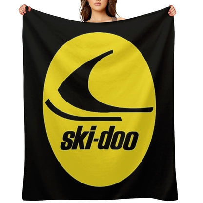 Ski Doo Vintage Snowmobiles Throw Blanket Throw Blanket