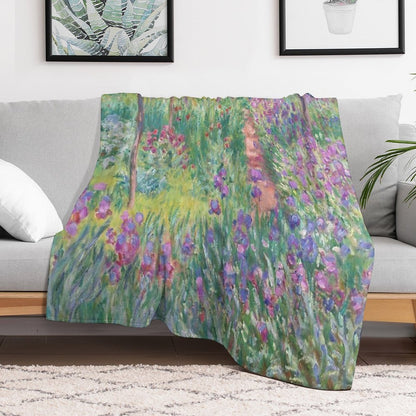 The Artist's Garden at Giverny Throw Blanket