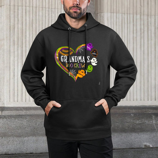 Grandma Halloween Grandma Boo Crew Spooky Grandma Customizable Surface Hoodie