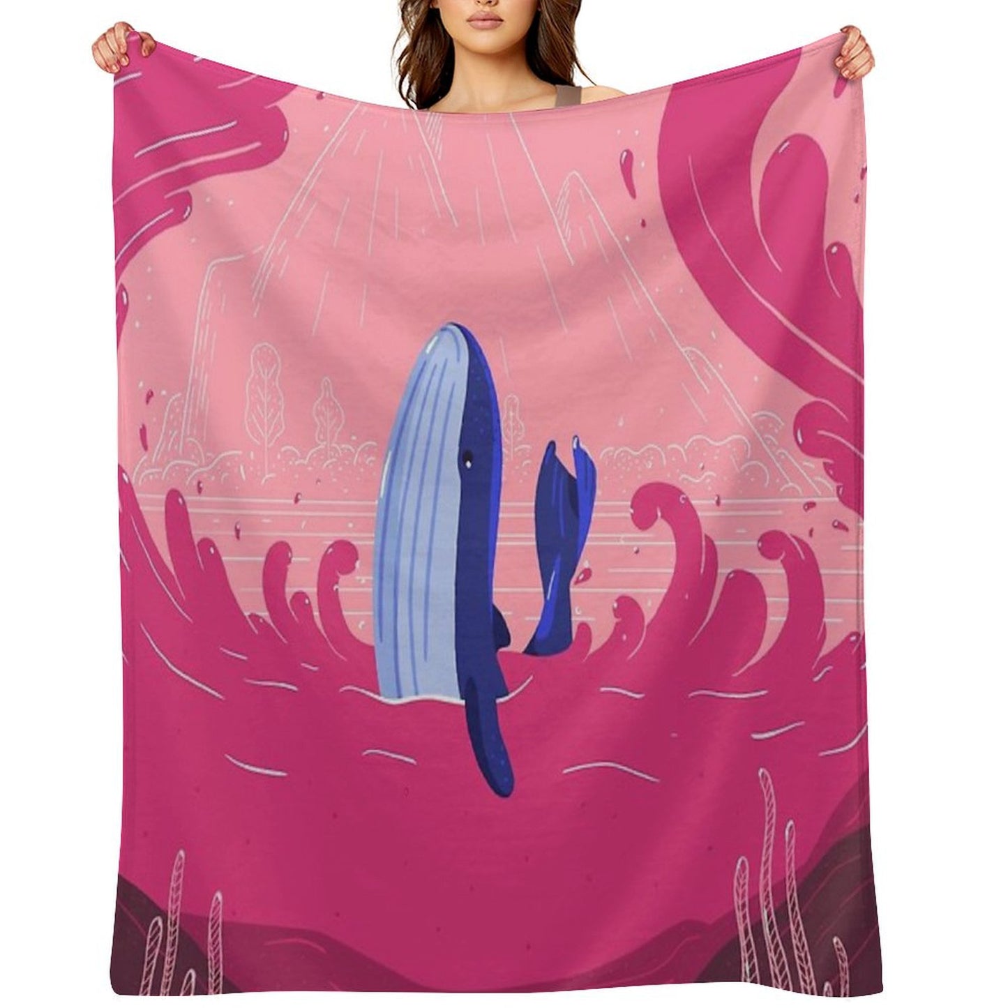 Whale Throw Blanket