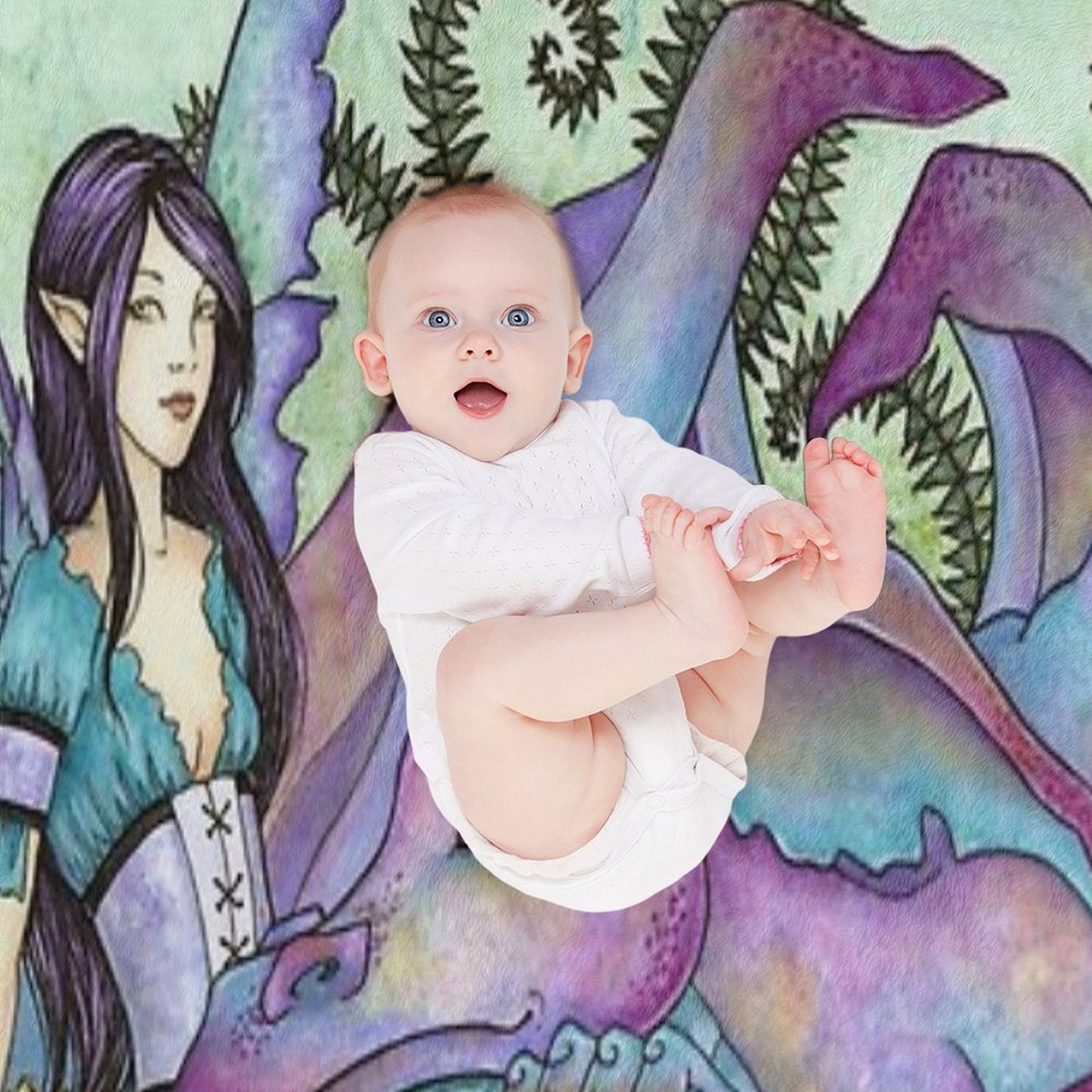 Let Sleeping Dragons Lie Throw Blanket