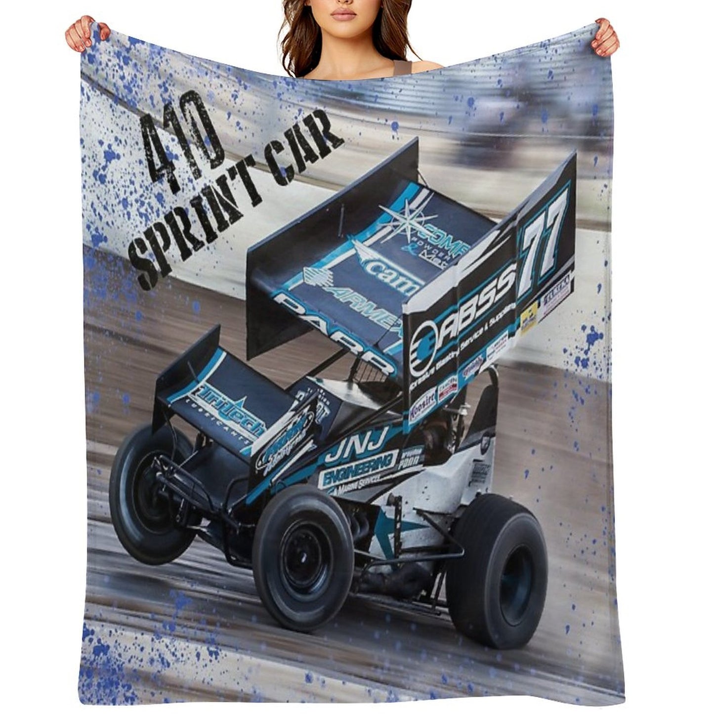Big 410 Sprint Car Throw Blanket