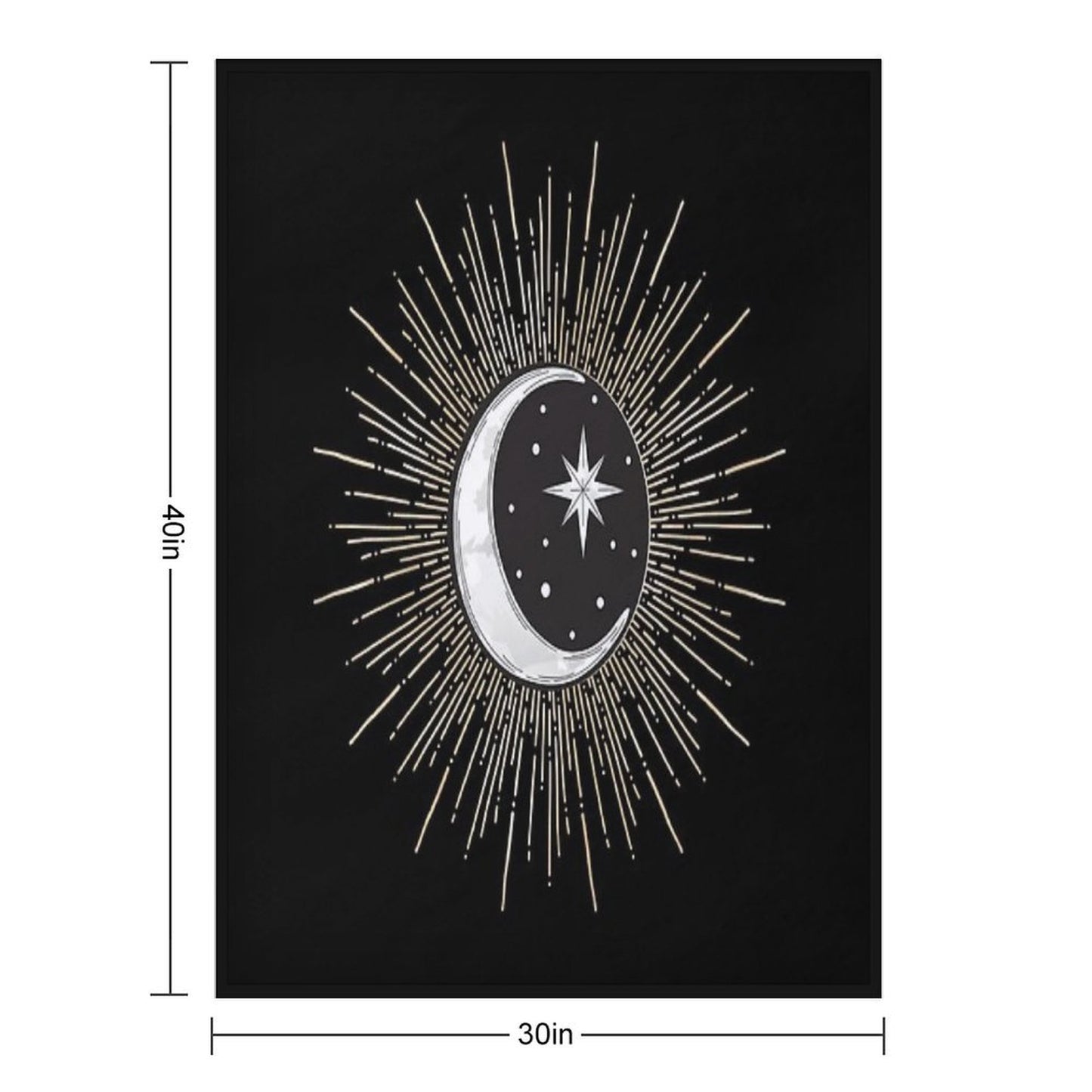 Darklina Moon Throw Blanket