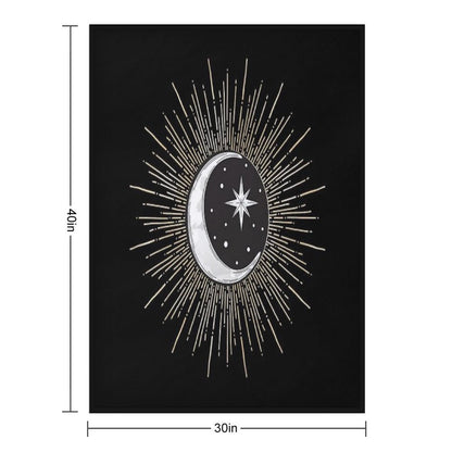 Darklina Moon Throw Blanket