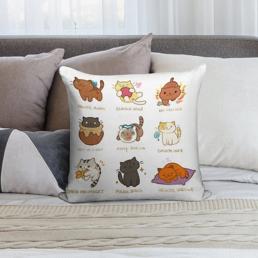 Purrcy Jackson Soft Shrink-Resistant Throw Pillow