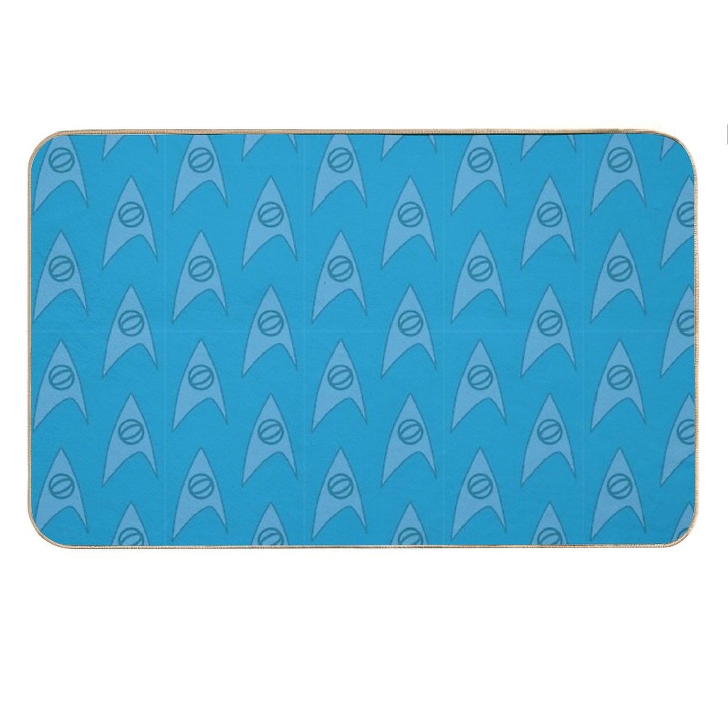 Science Blue Bath Mat