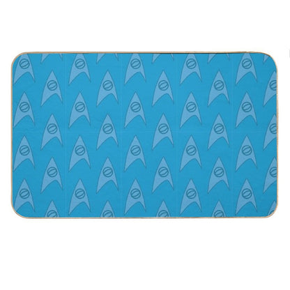 Science Blue Bath Mat