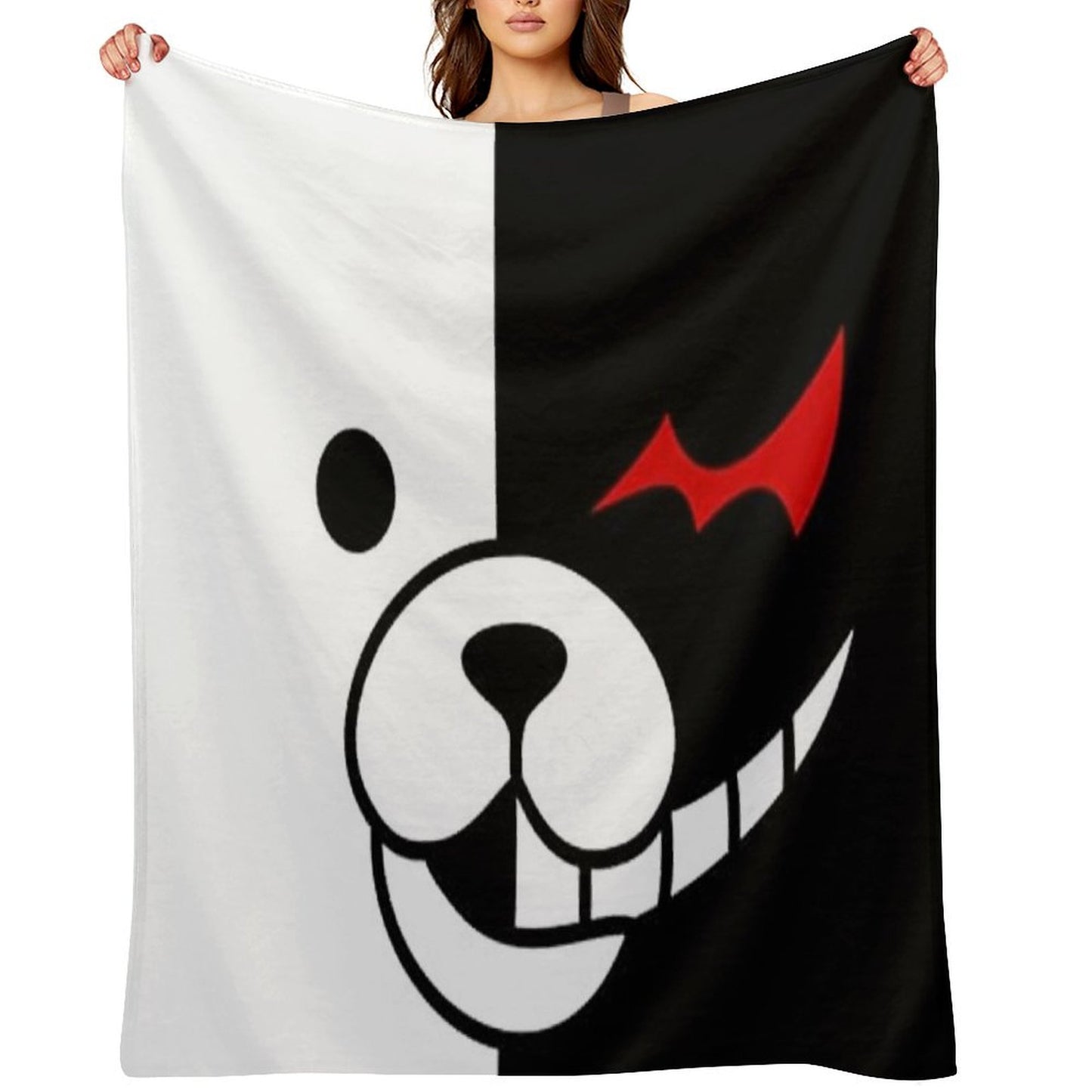 Monokuma Throw Blanket