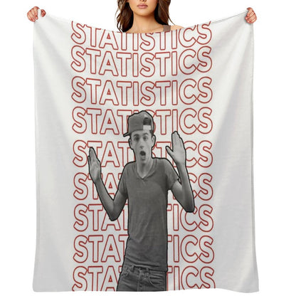 Timothée Chalamet Statistics Throw Blanket