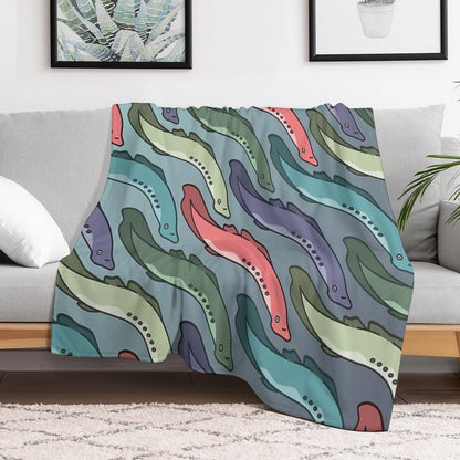 The Swim of The Lamps Throw Blanket