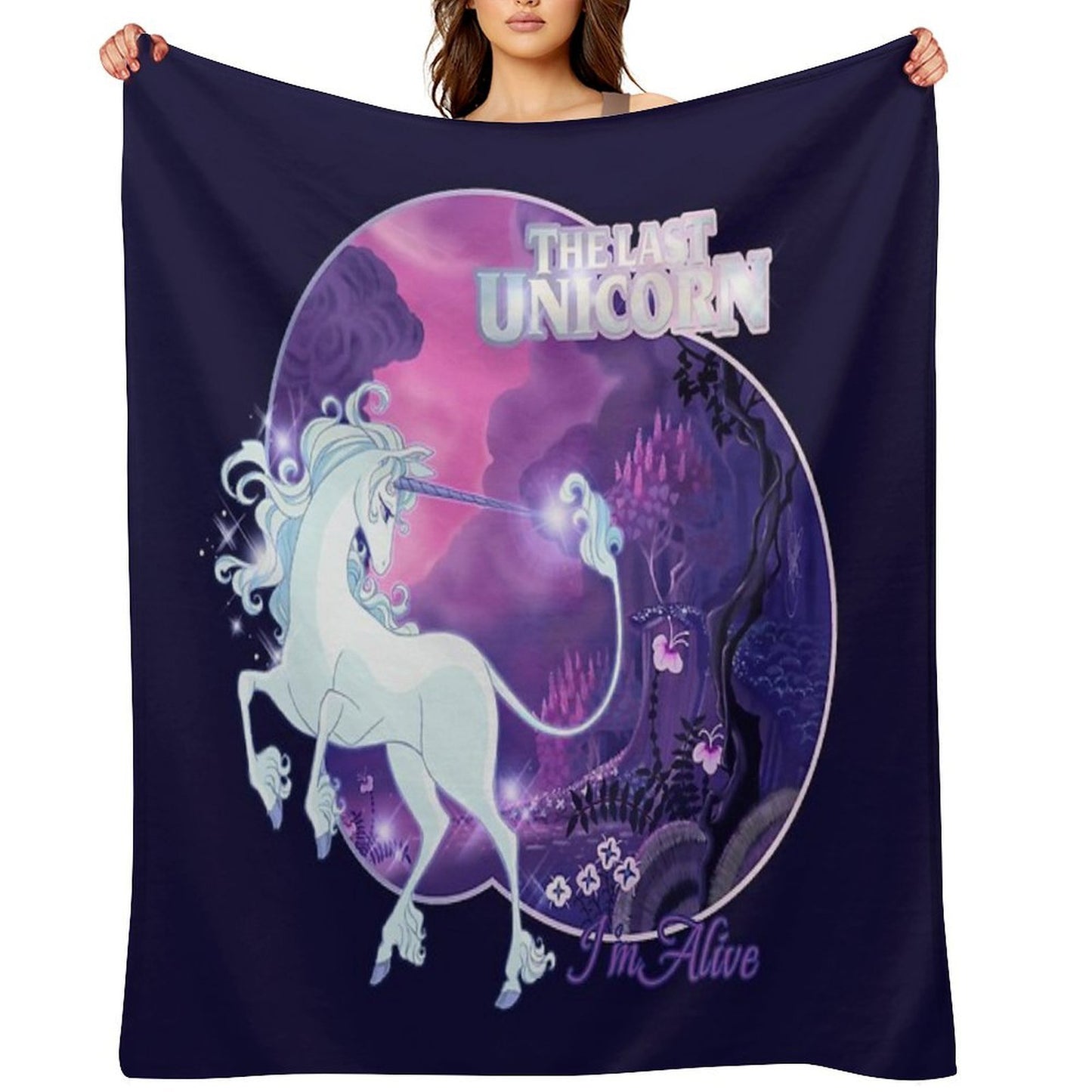 I'm Alive - Lilac Throw Blanket