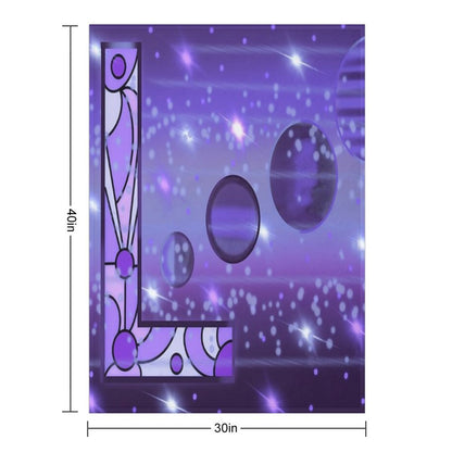 L Blank Throw Blanket