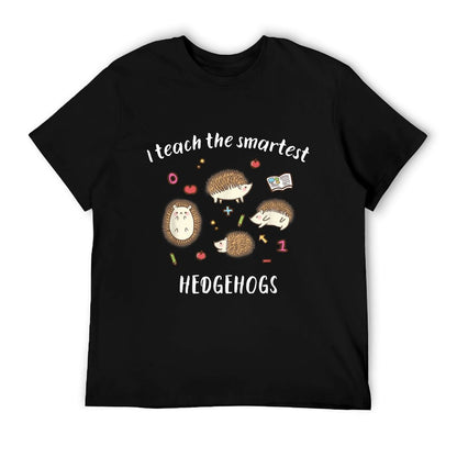 Cute Reading & Kindergarten Teacher Hedgehog Shirt T-Shirt