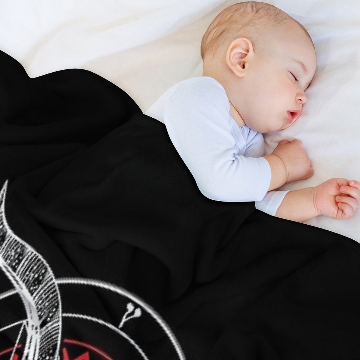 Satanic Goat Baphomet Circle Satan Symbol  Lucifer Devil Throw Blanket