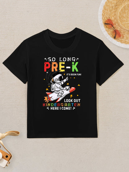 Pre-k Graduate Pre K Graduation Rocket Astronaut Kid Boys Kids T-Shirt