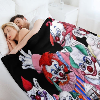 Killer Klowns From Outer Space! Throw Blanket