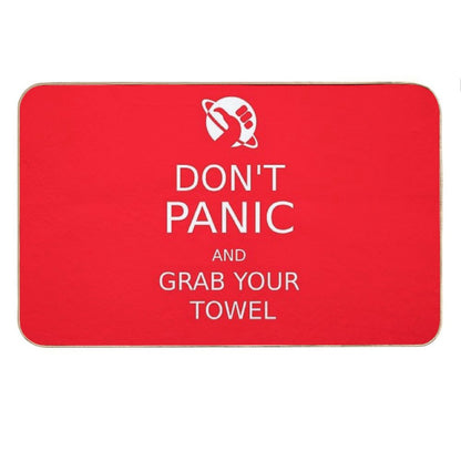Don't Panic And Grab Your Towel Bath Mat
