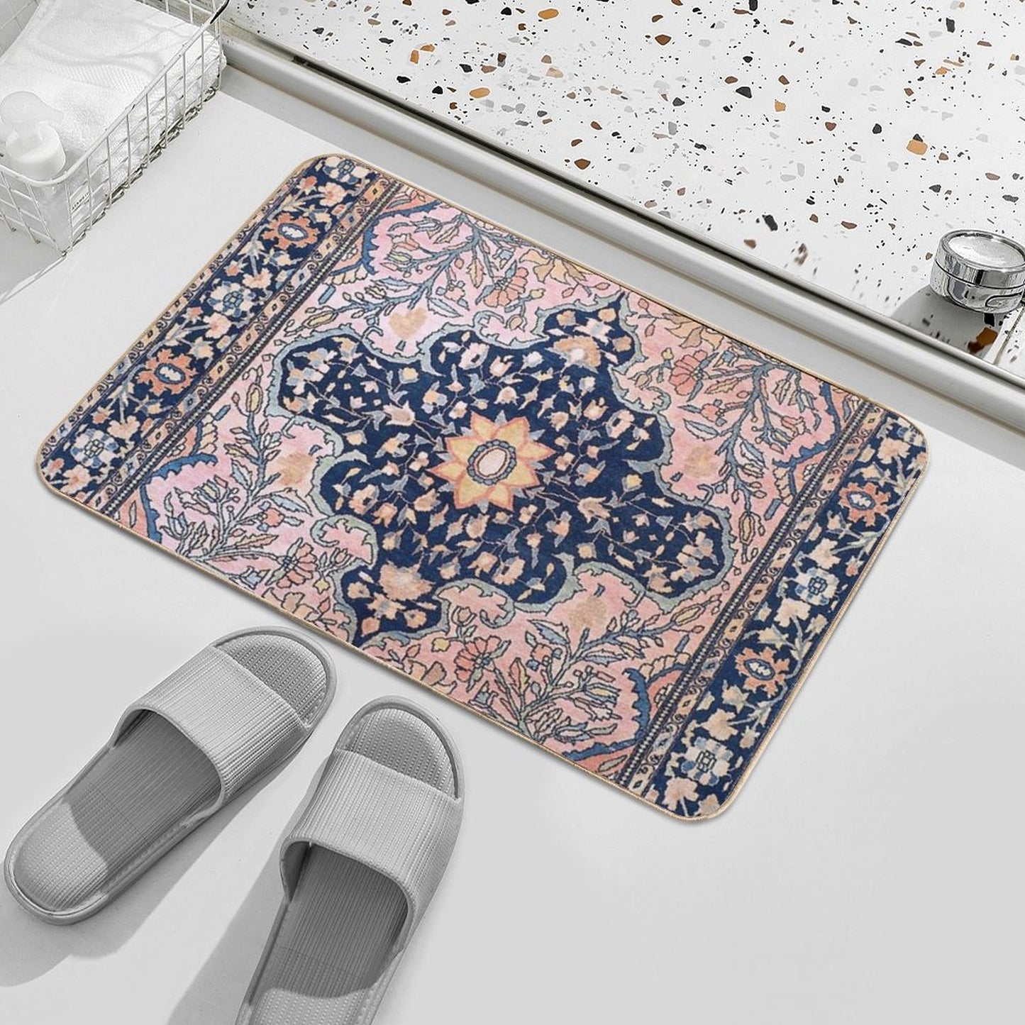 Sarouk  Antique West Persian Rug Print Bath Mat