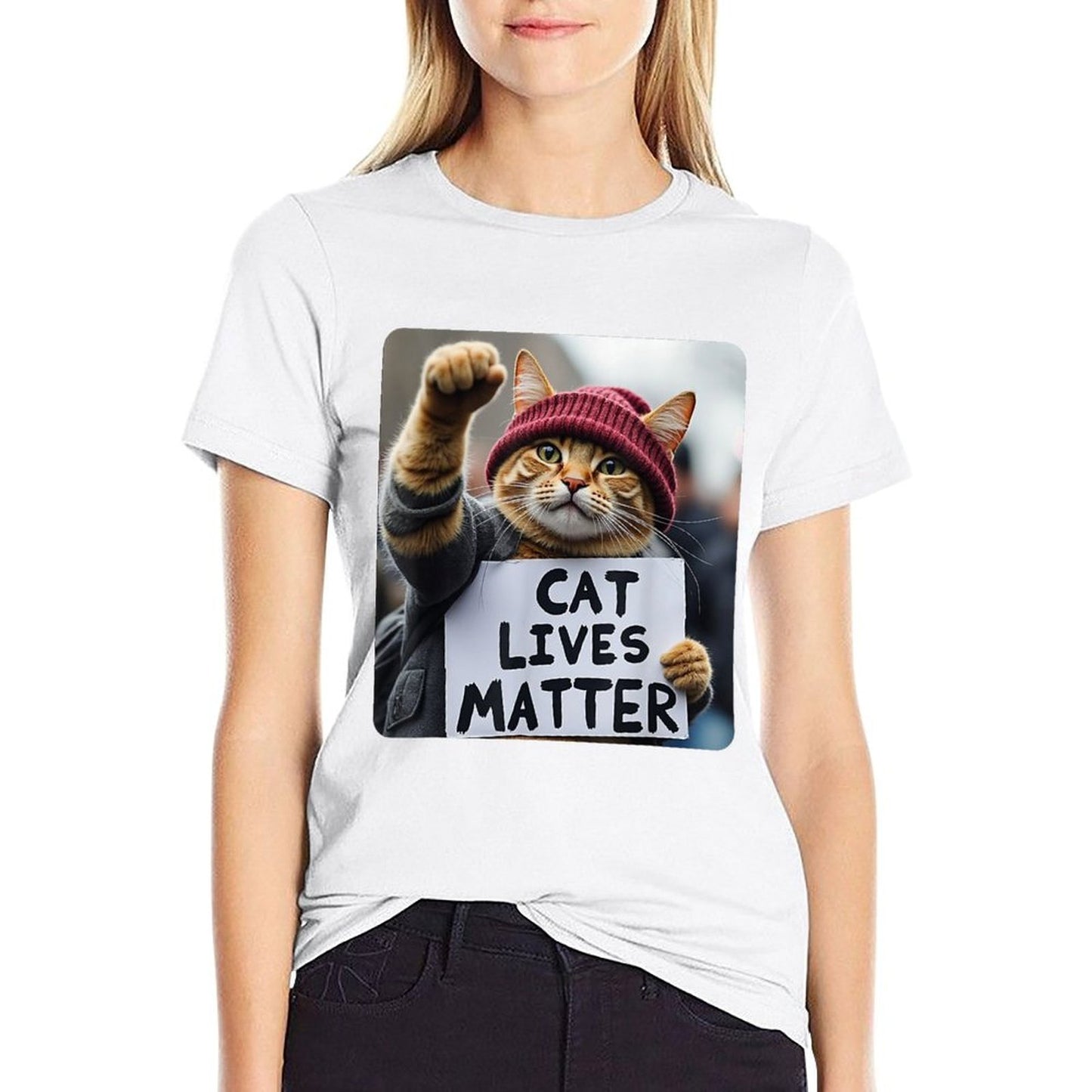 Donald Trump 2024 Cats, Cat Lives Matter Trump  Lightweight T-Shirt