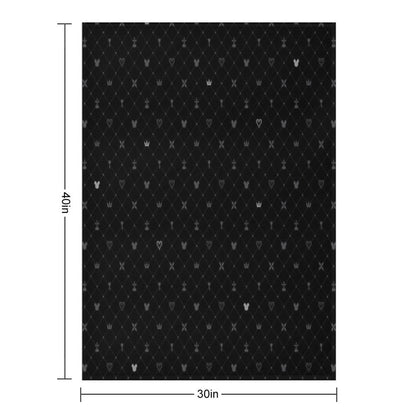 Kingdom Hearts Pattern Throw Blanket