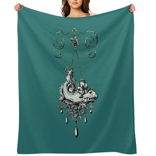 Fish Beast Throw Blanket