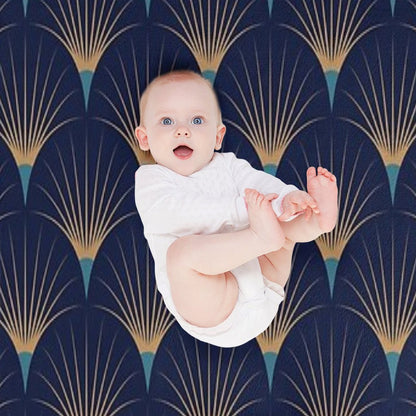 Art Deco Decor Throw Blanket