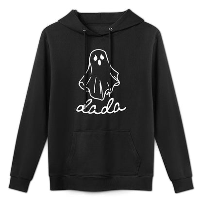 Dada Ghost Boo One Spooky Dada First Halloween Birthday Boy Machine Washable Hoodie