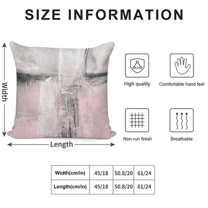 Blush Soft High-Density Material Throw Pillow