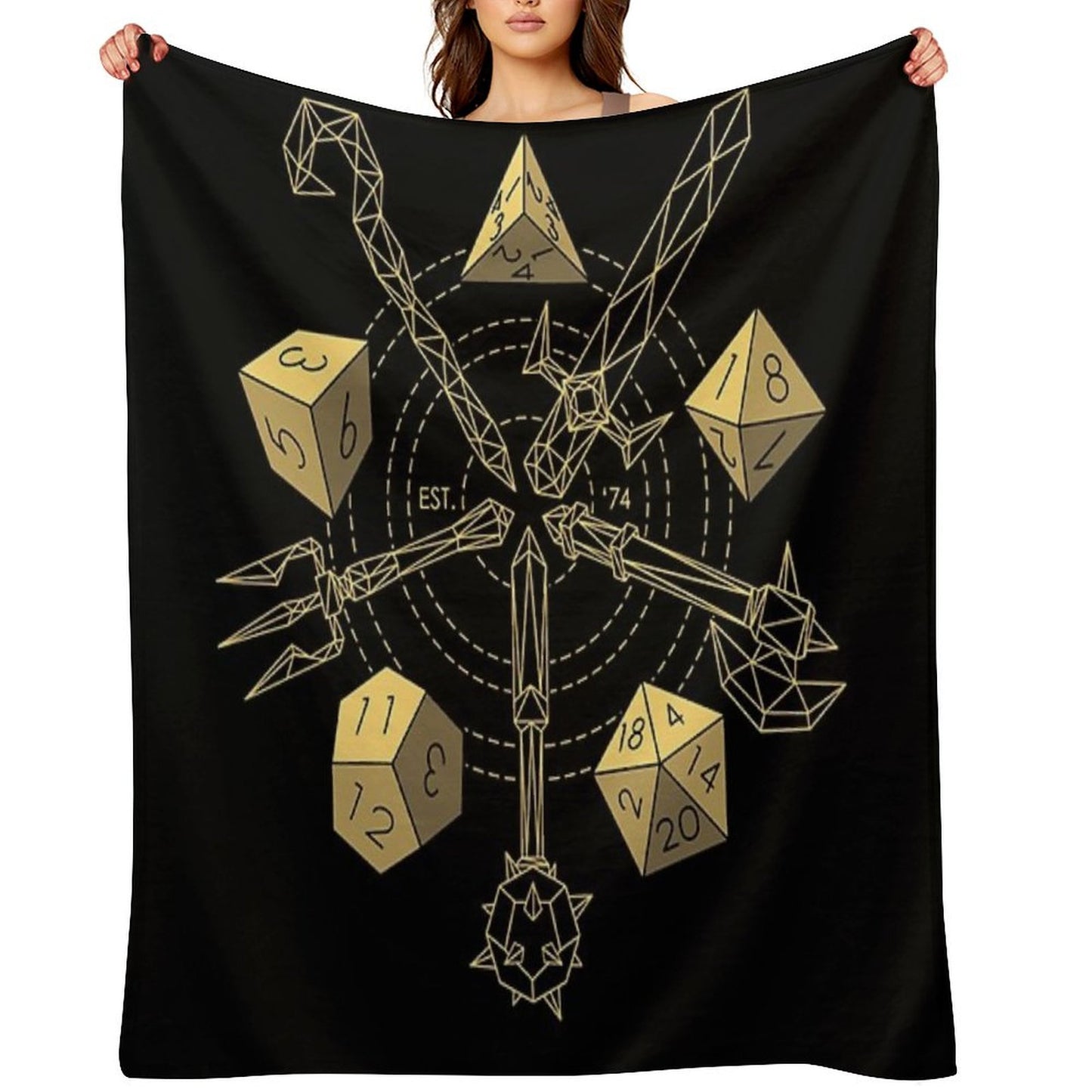 Dungeons & Dragons - Choose Your Weapon Throw Blanket