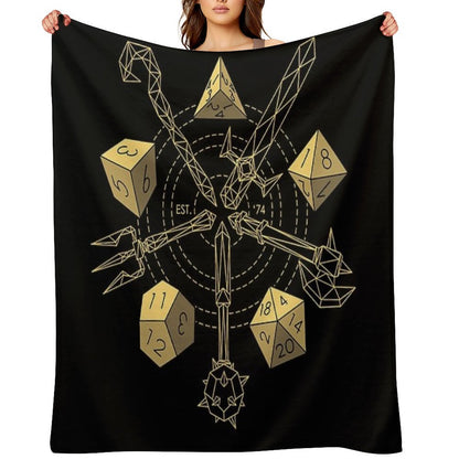 Dungeons & Dragons - Choose Your Weapon Throw Blanket