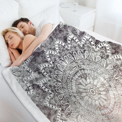 BOHEMIAN HYGGE MANDALA Throw Blanket