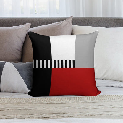Geometric Pattern Soft Durable Construction Throw Pillow