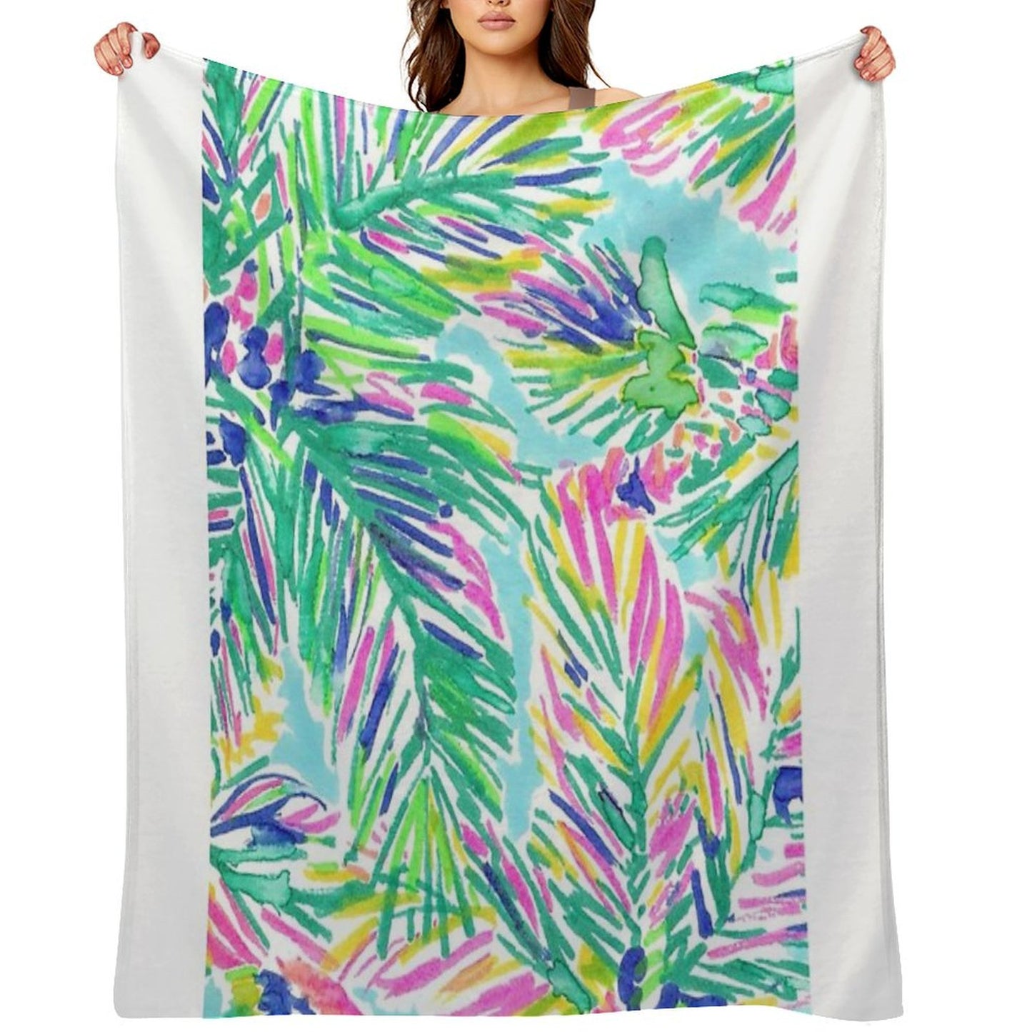 Coconut Lilly Tree Throw Blanket