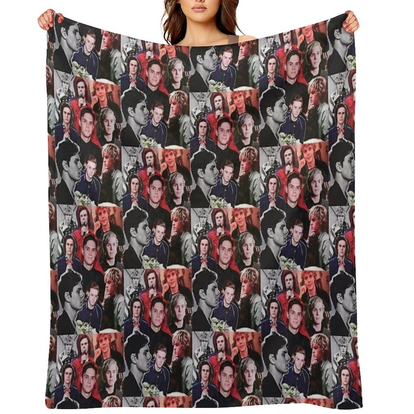 Evan Collage Throw Blanket