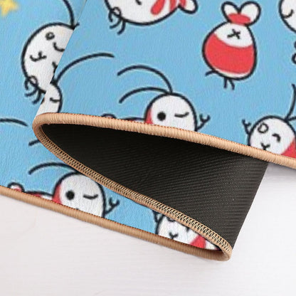 Shy Shrimp Pattern  Slip-Resistant Bath Mat