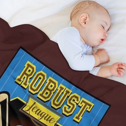 ROBUST BEAR BASEBALL CARD BEARS Throw Blanket