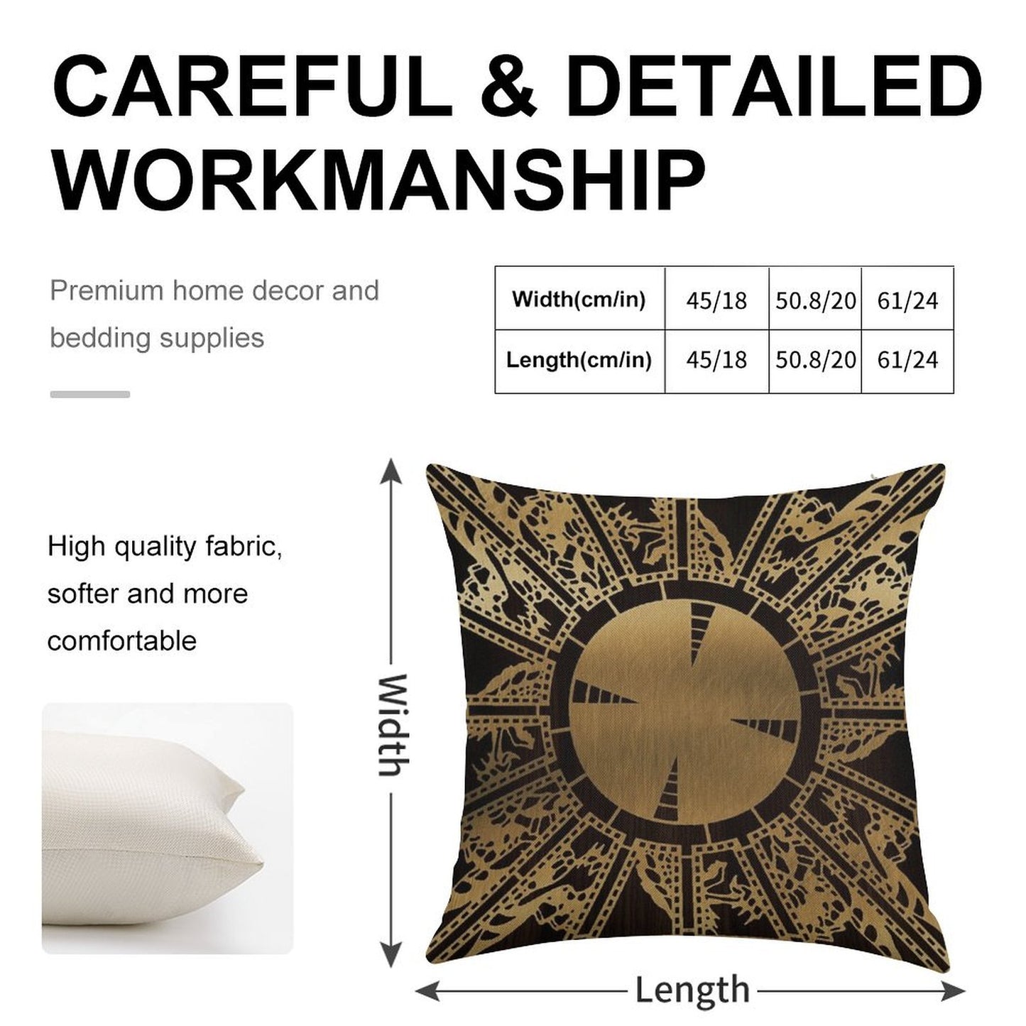 Lament Configuration Side A Linen Throw Pillow Cover
