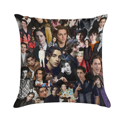 Timothee Chalamet Soft Shrink-Resistant Throw Pillow