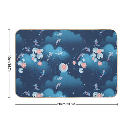Koi Pond - Night Bath Mat