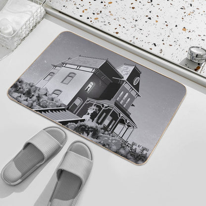 Alfred Hitchcock's Psycho Illustration by Burroi Bath Mat