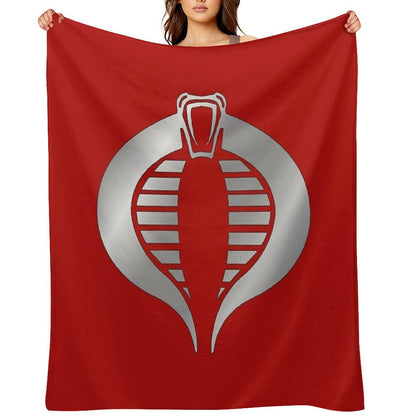Cobra Crimson Guard Logo Throw Blanket