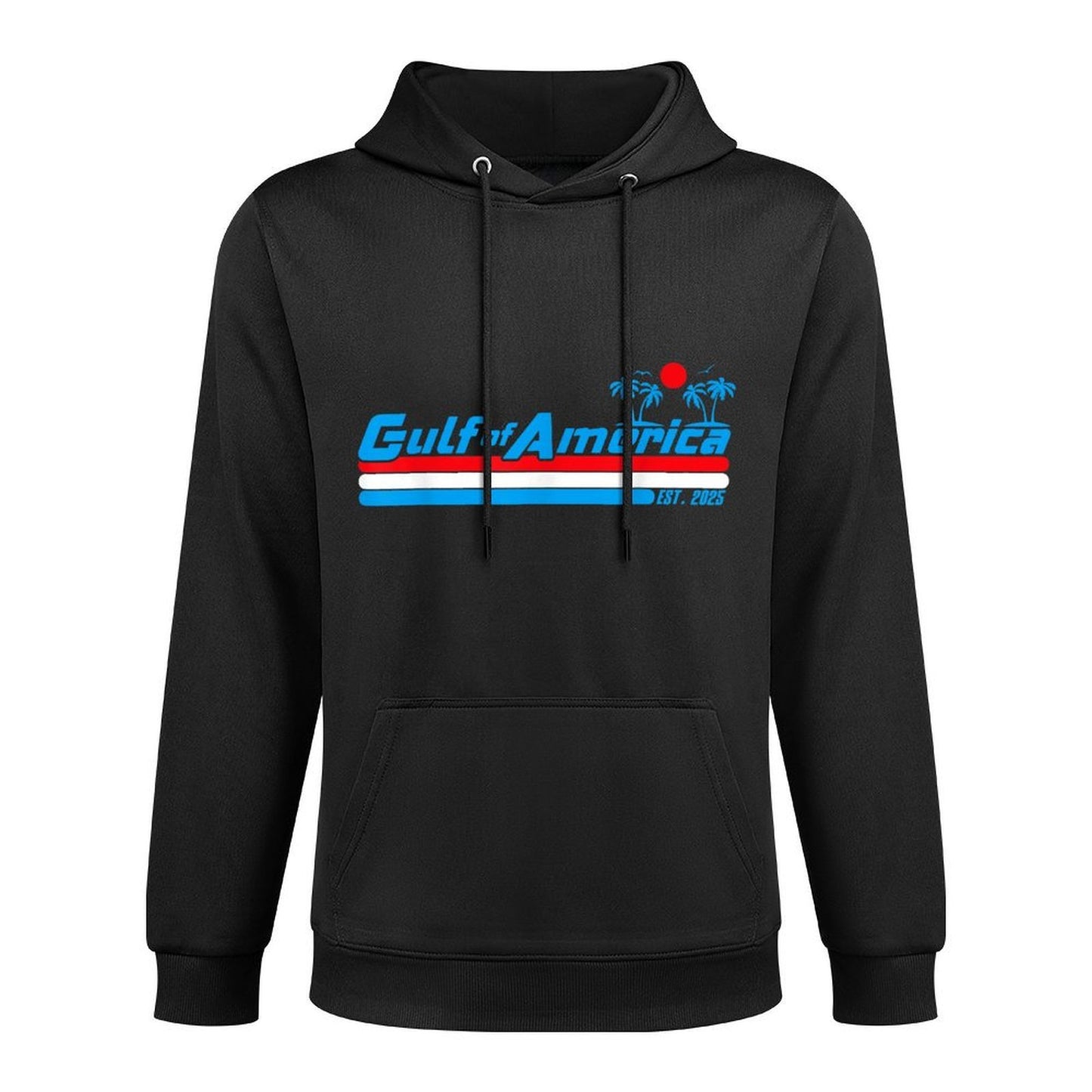 Retro Gulf Of USA America Est 2025 American Gulf Mexico Layering Staple Hoodie