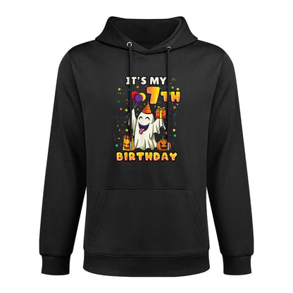 Its My 7th Birthday Ghost Halloween Kids Relaxed Fit Hoodie