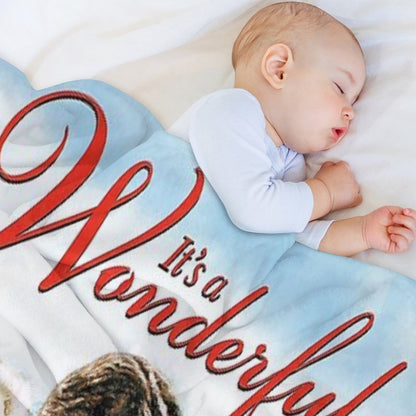 It's A Wonderful Life Scene Throw Blanket