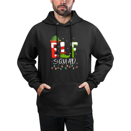 Womens Elf Squad Christmas Pajamas Cousin Crew Reunion 2024 Match Machine Washable Hoodie