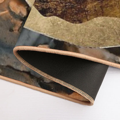 Copper And Gold Mountains Bath Mat